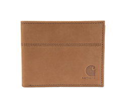 CARHARTT SADDLE LEATHER BIFOLD WALLET BROWN